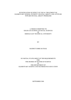 investigation of effect of visual treatment on elementary