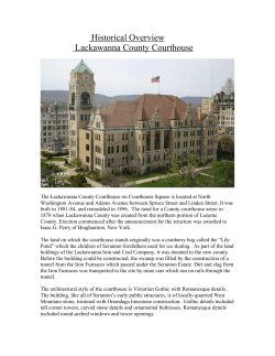 Fact Sheet: Lackawanna County Courthouse