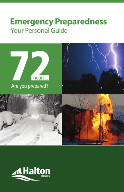 Emergency preparedness