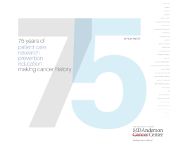 75 years of patient care research prevention education making