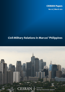 Civil-Military Relations in Marcos` Philippines