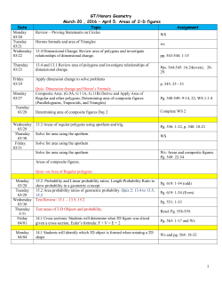 Assignment sheet areas of 2-D
