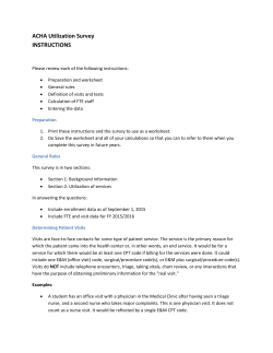 ACHA Utilization Survey INSTRUCTIONS
