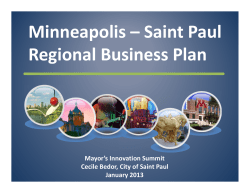 Minneapolis &ndash; Saint Paul Regional Business Plan