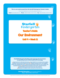 Starfall Kindergarten