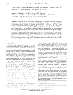 Structure of Aqueous Solutions of Ions and Neutral Solutes at Infinite