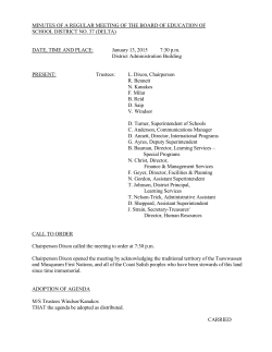 Minutes - Delta School District
