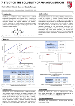 a study on the solubility of frangula emodin