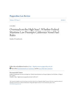 Overreach on the High Seas? - Pepperdine Digital Commons