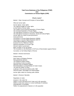 Trainer`s Training on Human Rights in Good Governance and