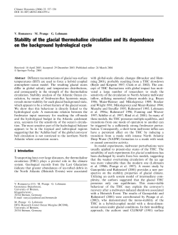 Stability of the glacial thermohaline circulation and its