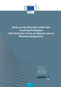 Study on the Diversity within the Teaching Profession with Particular