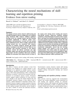 Characterizing the neural mechanisms of skill