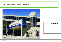 George Brown College, Toronto