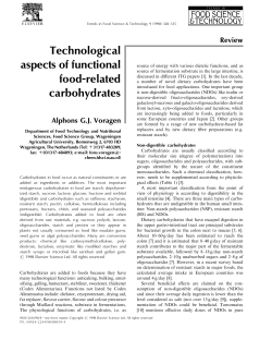 Technological aspects of functional food