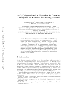 A (7/2)-Approximation Algorithm for Guarding Orthogonal Art