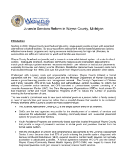 Juvenile Services Reform in Wayne County, Michigan