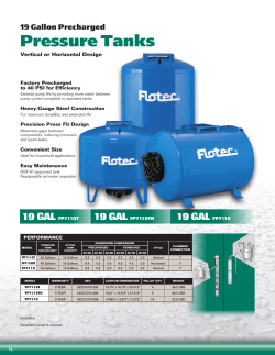 Pressure Tanks