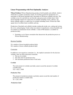 Linear Programming with Post