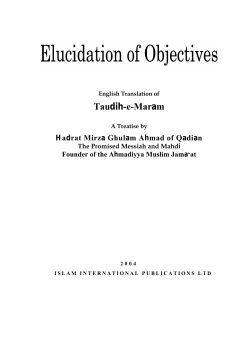 elucidation of objectives