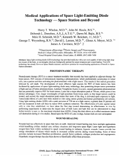 Medical Applications of Space Light-Emitting Diode