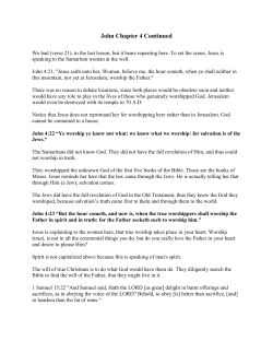 John Chapter 4 Continued