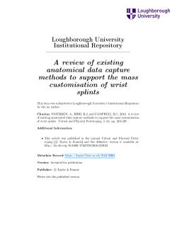 A review of existing anatomical data capture methods to support the