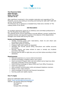 The Phoenicia Malta Night Manager Basis: Full