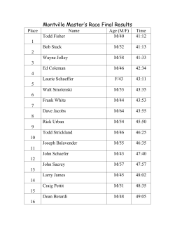 Master List - Town of Montville