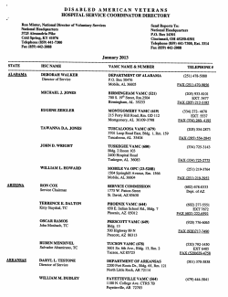 DISABLED AMERICAN VETERANS HOSPITAL SERVICE