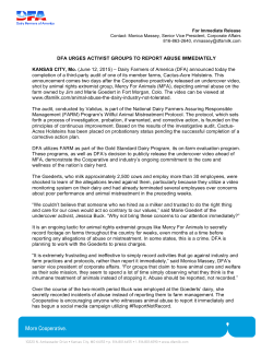 DFA URGES ACTIVIST GROUPS TO REPORT ABUSE