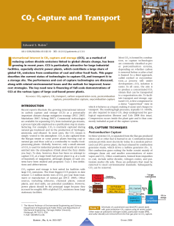 CO2 Capture and Transport