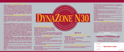 DynaZone N30 label (Page 1)