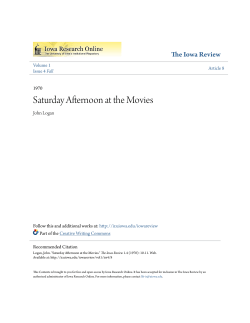 Saturday Afternoon at the Movies