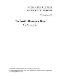 The Creative Response in Firms