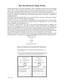 How the Electoral College Works