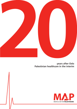 20years after Oslo Palestinian healthcare in the interim