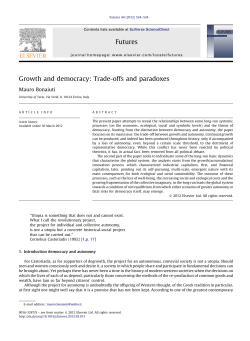 Growth and democracy: Trade-offs and paradoxes Futures