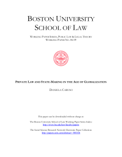 private law and state-making in the age of