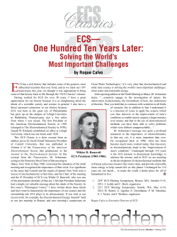 ECS&mdash; One Hundred Ten Years Later: