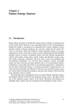 Future Energy Sources