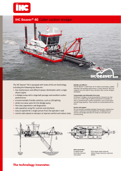 IHC Beaver&reg; 40 Cutter suction dredger