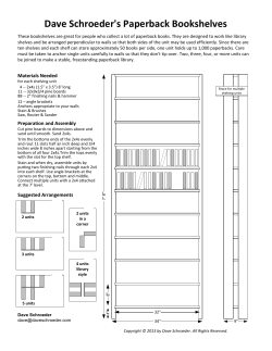 Dave`s Paperback Bookshelves