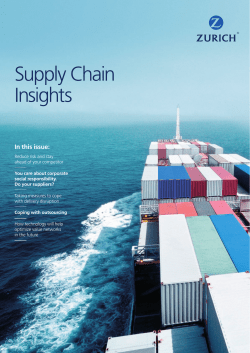 our Supply Chain Risk Insights