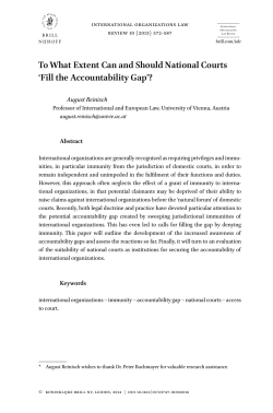 To What Extent Can and Should National Courts `Fill the