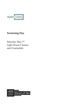 May 2016 Screening Day Programme