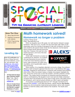 Math homework solved! - Special ed tech tips