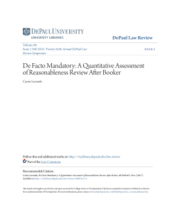 De Facto Mandatory: A Quantitative Assessment of