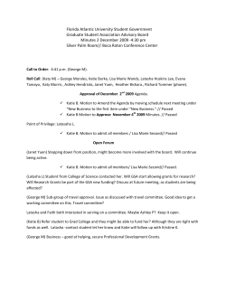 December 2, 2009 - Florida Atlantic University