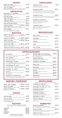 Menu - Ark Restaurants